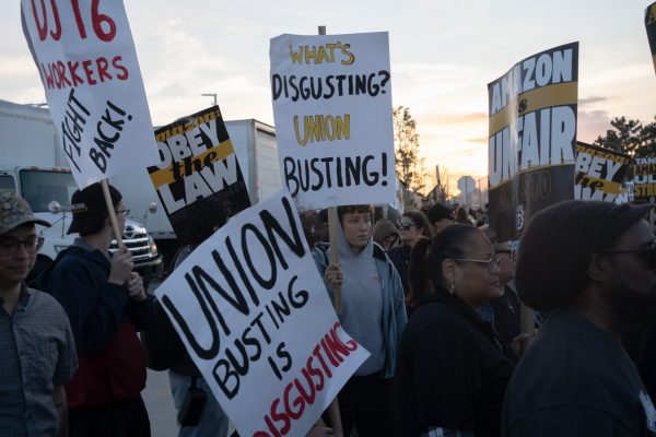 Union busting is very common in the United States, particularly among large corporations such as Amazon. A person known as a “union buster” is paid $300 an hour to spread anti-union propaganda, while an employee is paid $22 an hour for work that generates profit. In the past, unions were banned and viewed as criminals and conspirators.